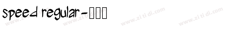 speed regular字体转换 speed regular字体转换